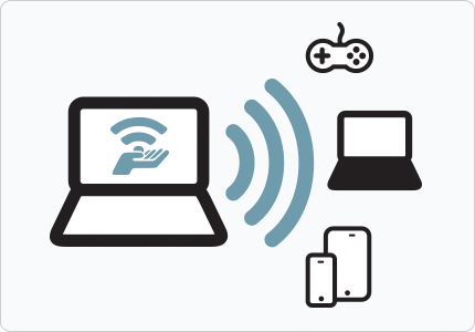 Схема работы Connectify Hotspot